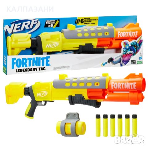 NERF FORTNITE Бластер LEGENDARY TAC с 6 стрели AccuStrike Mega (F4169), снимка 1 - Други - 40250566