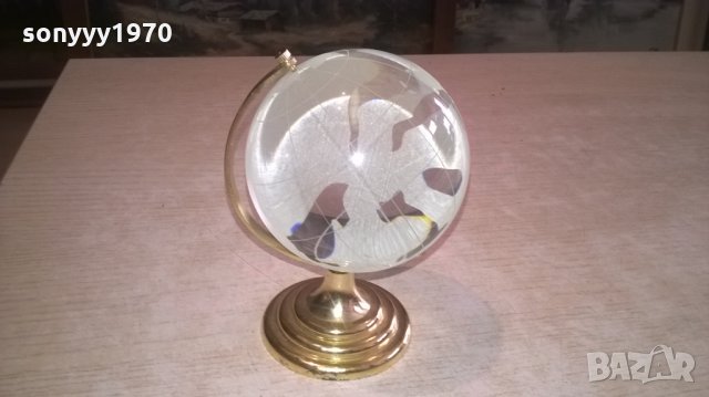 кристално кълбо-12х9см-ретро колекция, снимка 3 - Колекции - 27905272