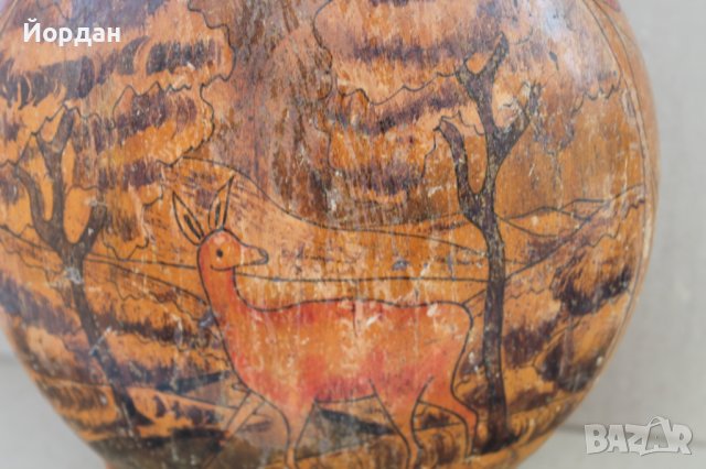 Дървена бъклица Ст. Караджа , снимка 7 - Антикварни и старинни предмети - 37856076