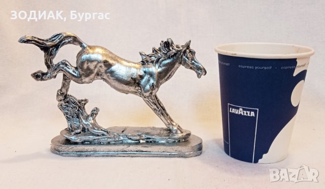 Фигура КОН - 13 х 10 см, снимка 2 - Статуетки - 28348411