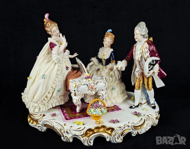 Голяма порцеланова фигура, композиция - Unterweissbach, Германия