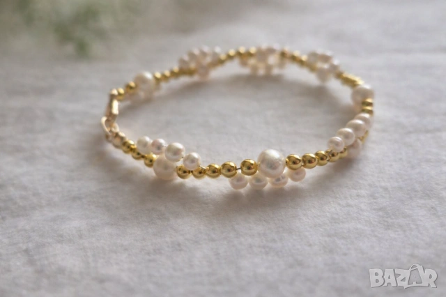 Оригинален подарък за жена - Перла на късмета със златен синджир, снимка 7 - Колиета, медальони, синджири - 49974618