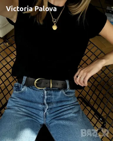 Модерен дамски колан FAVOURITE  естествена кожа, снимка 14 - Колани - 49732595