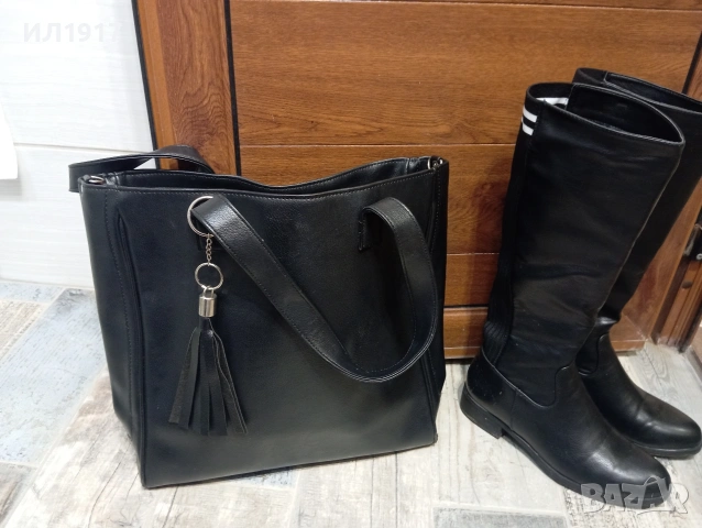 високи ботуши и чанта, снимка 14 - Дамски ботуши - 53419206
