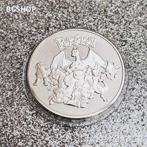 Покемон Пикачу монета / Pokemon Pikachu coin - Silver, снимка 4 - Нумизматика и бонистика - 38730107