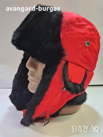 Мъжка шапка - Заешка ушанка-210