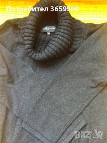 Дамско поло  Jones New York,L размер,с ламе, снимка 5 - Блузи с дълъг ръкав и пуловери - 43379301