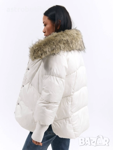 Зимно яке със сваляща се яка от пух, снимка 5 - Якета - 51851158