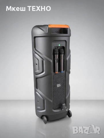 Тонколона караоке TTD-1515 15.5''x2 Безжична колона говорител субуфер, снимка 2 - Тонколони - 53605666