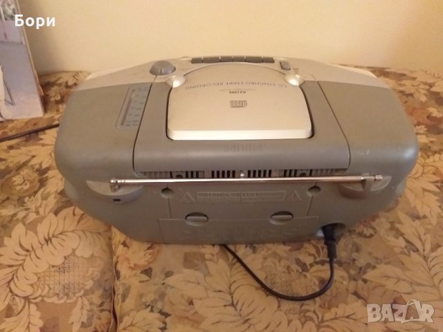 PHILIPS CD, касетофон,радио., снимка 6 - Радиокасетофони, транзистори - 26543171
