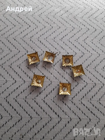 Стари ромбове за пагони, снимка 2 - Антикварни и старинни предмети - 53394866