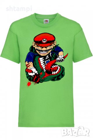 Детска тениска Mario VS Monster,Игра,Изненада,Подарък,Празник,Повод, снимка 2 - Детски тениски и потници - 37436340
