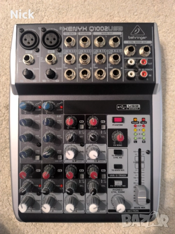 Смесител, Behringer Q1002USB, снимка 3 - Ресийвъри, усилватели, смесителни пултове - 52926768