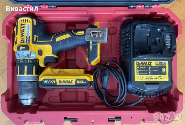 Ударен винтоверт Dewalt от XR серията внос от Германия машината работи отлично, снимка 2 - Винтоверти - 50773338