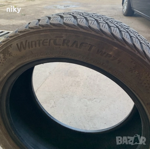4бр. зимни гуми KUMHO WinterCraft WP71 215/55 R17 98V, снимка 4 - Гуми и джанти - 52245417