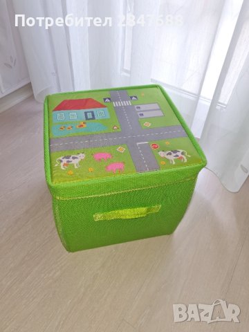 Кутия за съхранение и килимче за игра 2 в 1