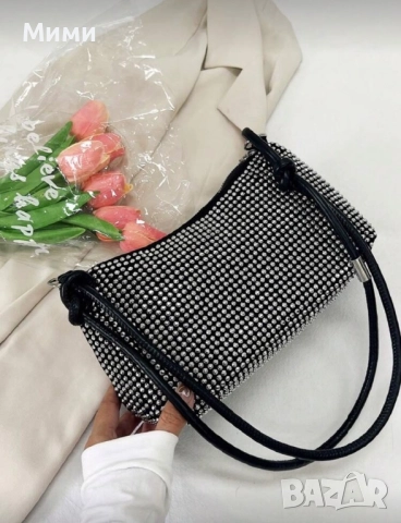 Дамска чанта с камъчета, снимка 3 - Чанти - 52334037