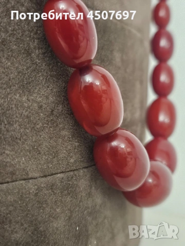 Колие от Червен Кехлибар., снимка 11 - Колиета, медальони, синджири - 53204442