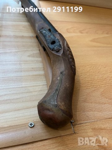 Стара реплика на кремъчен пистолет, снимка 4 - Антикварни и старинни предмети - 40650203