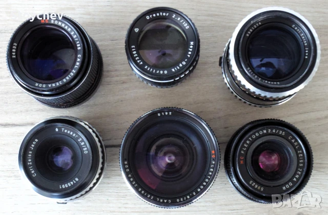 Обективи Carl Zeiss Jena резба М42, снимка 2 - Обективи и филтри - 51366497