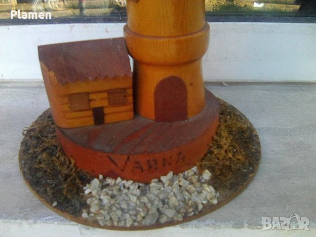 Дървен сувенир морски фар Варна, снимка 5 - Морски сувенири - 37310097