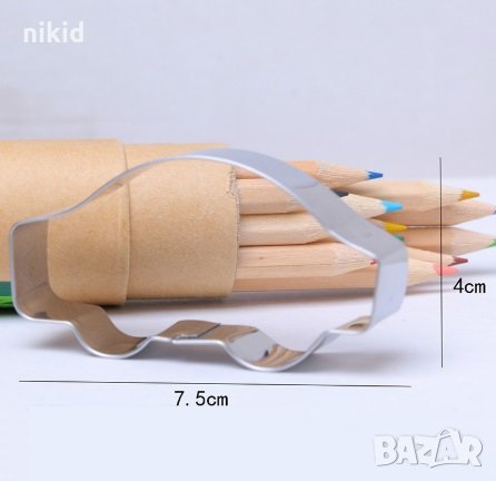 Лека Кола Автомобил метална форма резец украса бисквитки фондан пита тесто