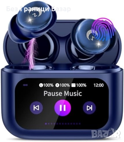 Нови мини Bluetooth слушалки с LED тъчскрийн, дълъг живот на батерия и шумопотискане