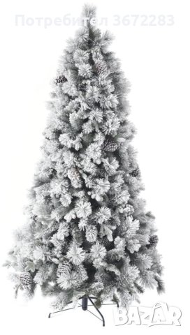 Скандинавска елха 3D+2D + шишарки LUX - kvm  метална стойка - различни размери, снимка 1 - Декорация за дома - 43613496