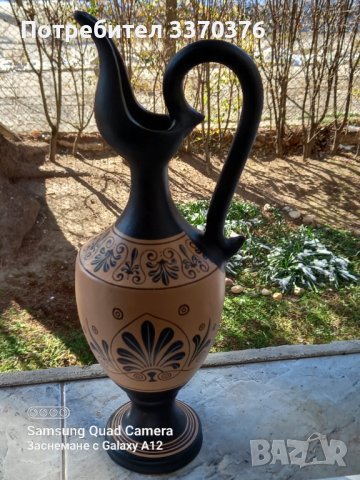 Гръцка,керамична кана, снимка 5 - Декорация за дома - 43939083