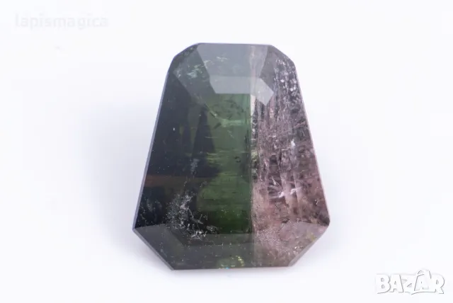 Двуцветен динен турмалин 3.12ct fancy шлифовка