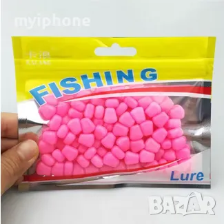 100 бр.Изкуствена плаваща ароматизирана силиконова царевица