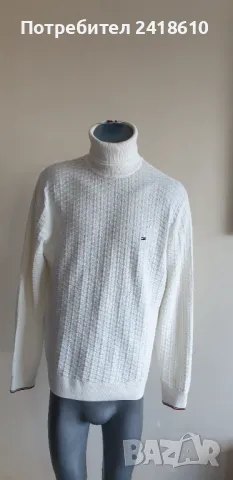 Tommy Hilfiger Cotton Knit POLO Mens Size L НОВО! ОРИГИНАЛ! Мъжки Памучен Пуловер Поло!, снимка 10 - Пуловери - 48867548