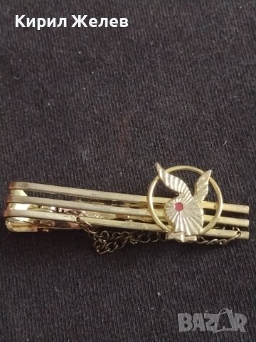 Модерна златиста брошка Плейбой Зайче украшение накит 40420, снимка 1 - Други - 43725598