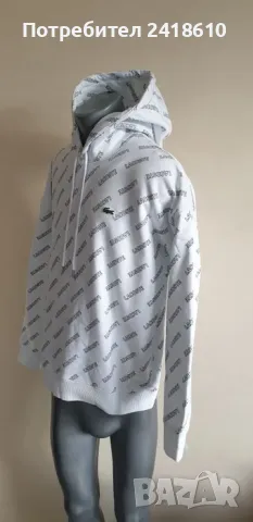 Lacoste LIVE! Oversize Hoodie Mens Size 5 - L НОВО! ОРИГИНАЛ! Мъжка Качулка !, снимка 8 - Спортни дрехи, екипи - 48252532