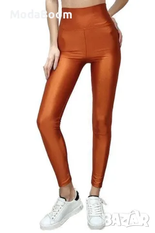 Оформящ дамски клин с лъскав , снимка 4 - Клинове - 48951806