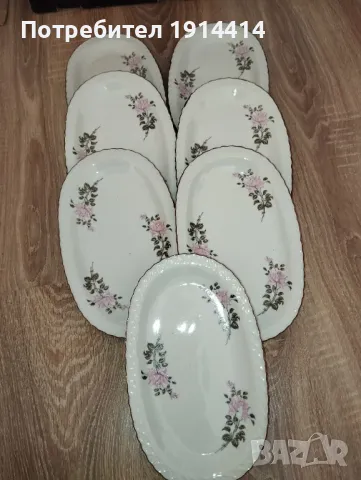Едновремешни порцеланови чинии, снимка 8 - Чинии - 49754422