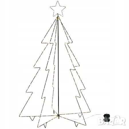 Метално LED коледно дърво, Sonem, 120 см, 185 LED, снимка 2 - Декорация за дома - 43415131