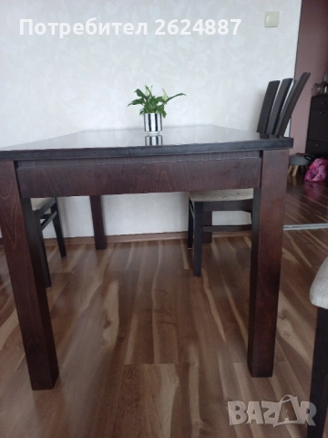 Трапезна масивна маса от дърво, снимка 4 - Маси - 53505772