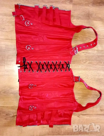 Кожен дамски оригинален готик корсет, снимка 3 - Корсети, бюстиета, топове - 51554593