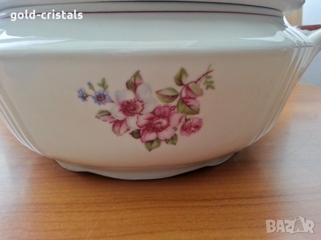 Стар български порцелан супник и чинии, снимка 3 - Антикварни и старинни предмети - 33532896