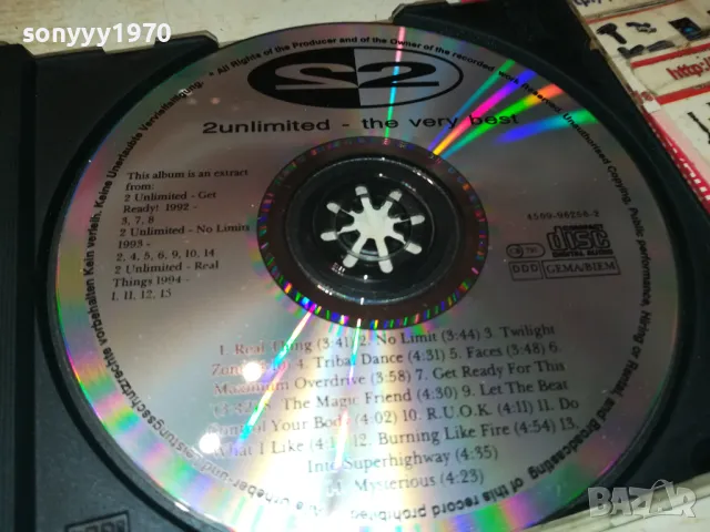2 UNLIMITED CD 2303251923, снимка 10 - CD дискове - 49609651