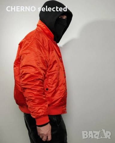 Мъжко бомбър яке ALPHA INDUSTRIES Coach Logo Bomber Jacket – размер L•XL – Ново с етикети, снимка 10 - Якета - 53405259