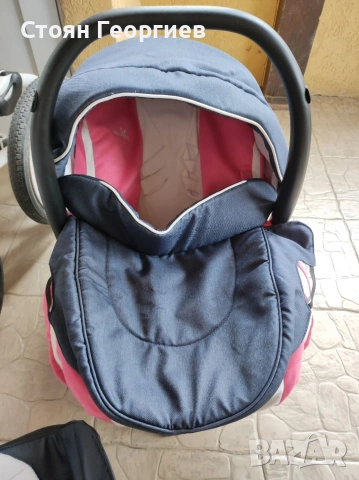 Използвана бебешка количка Adamex Marcello 3в1, снимка 2 - Детски колички - 53598880