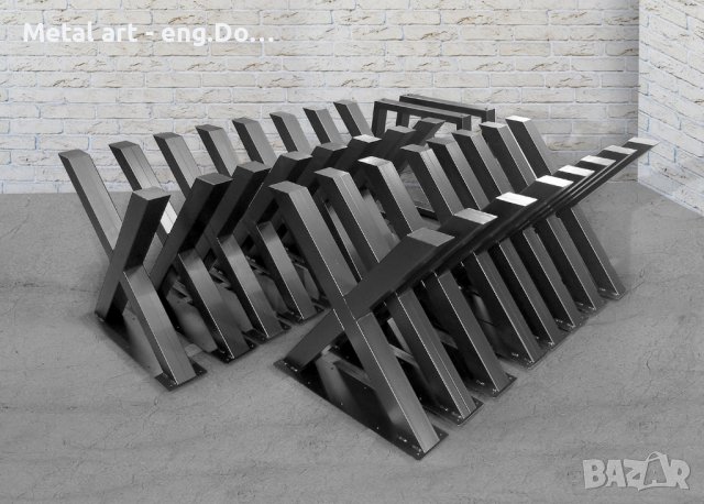 Метален крак-Х, снимка 5 - Маси - 39574163