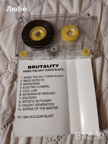 Brutality - When The Sky Turns Black , снимка 5 - Аудио касети - 38017176