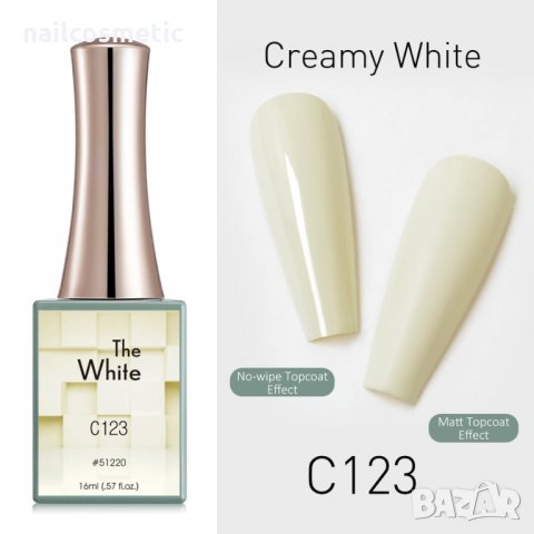 Canni Uv&Led THE WHITE серия гел лак 16 МЛ, снимка 5 - Продукти за маникюр - 32816986