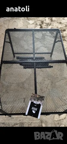 Метална сгъваема маса за градина или туризъм, 90x60x66 см, регулируема черна чисто нова от Германия , снимка 16 - Маси - 49660299