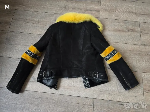 Уникално палто / яке VALENTINO от естествена кожа и естествен косъм , снимка 12 - Якета - 49269142