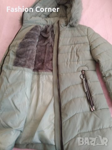 Синьо-зелено зимно дамско яке 44 номер (М/Л размер), Спиди, снимка 6 - Якета - 43197616