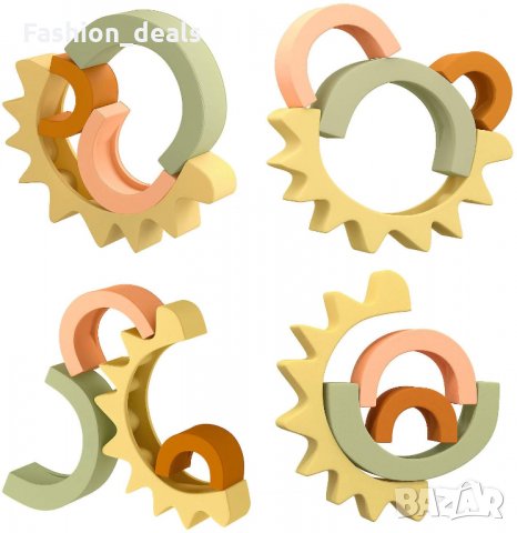 Обучителни монтесори бебешки детски гризалки играчки за подреждане 18м+ Зъбни чесалки , снимка 5 - Други - 33671953